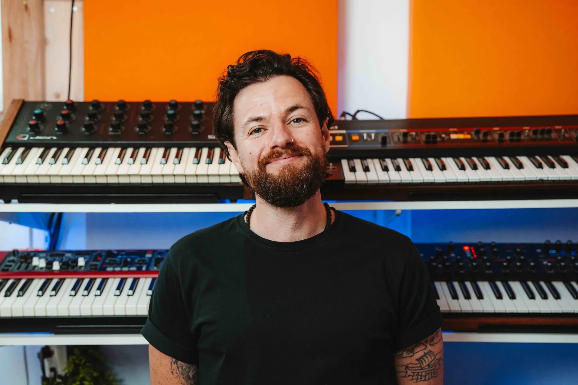 Jack Elliot in the studio at Lost Oscillation
