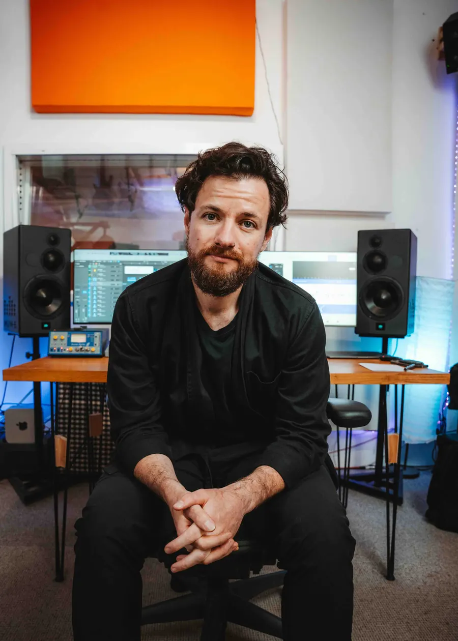 Portrait of Jack Elliot at Lost Oscillation studio
