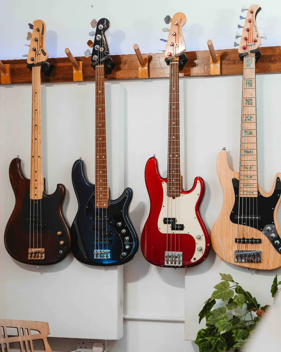 Basses on the wall at Lost Oscillation