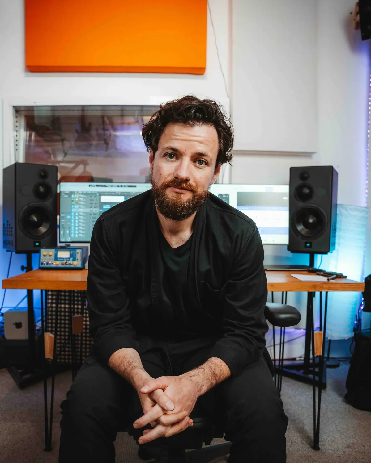 Jack Elliot in the control room at Lost Oscillation
