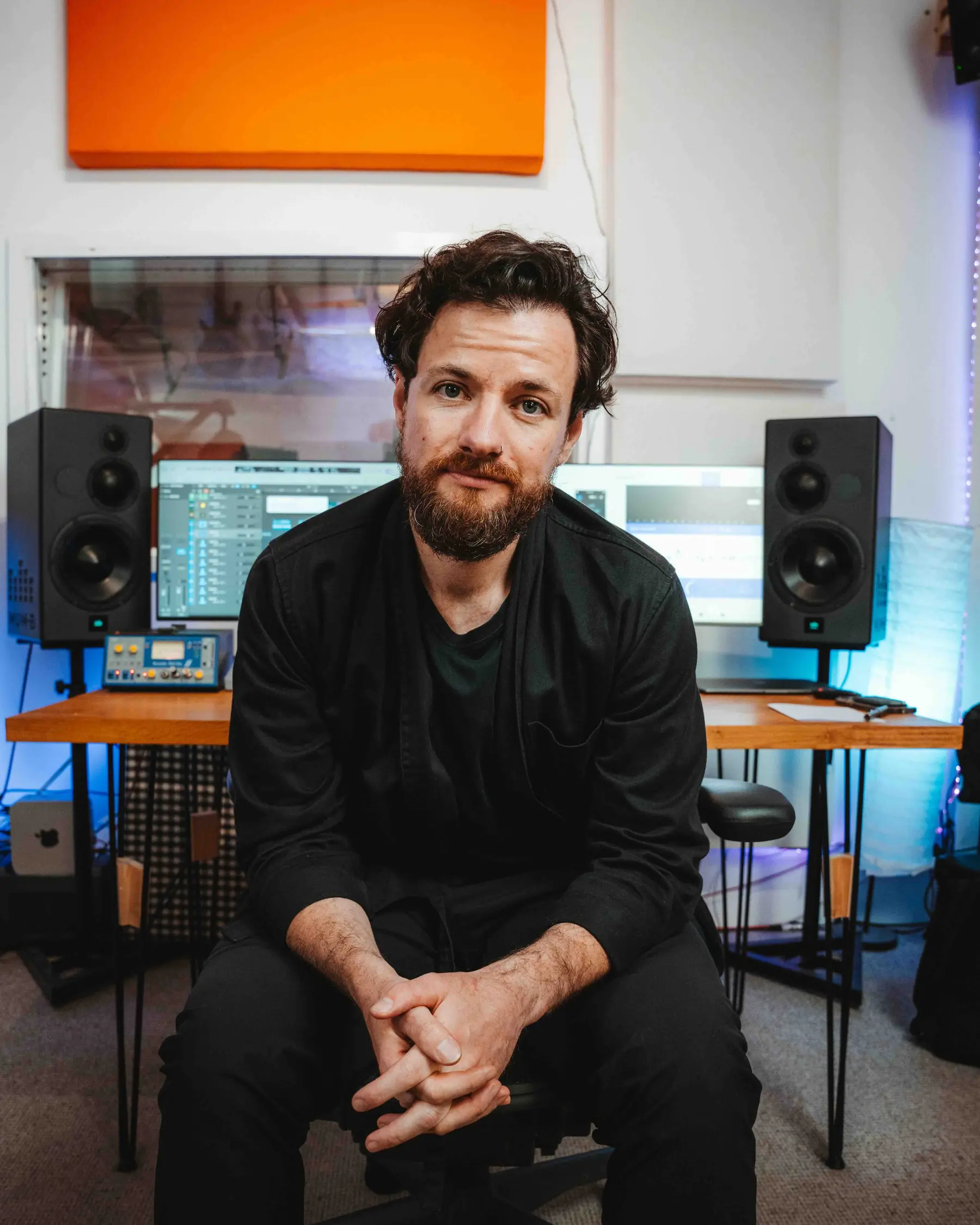 Jack Elliot in the control room at Lost Oscillation